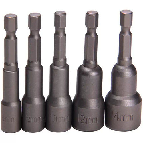 SET 5 PIEZAS DADOS MAGNETICOS 14MM X65MM