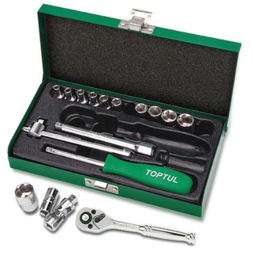 JUEGO DADOS 1/4″ DE 4 A 13 MM