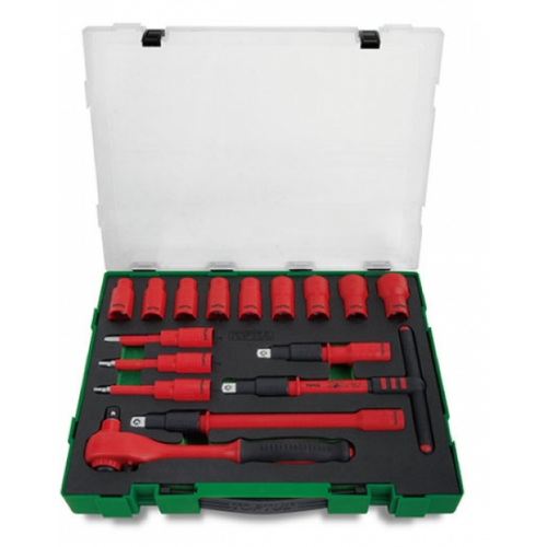 JUEGO DADOS AISLADOS VDE CUAD. 1/2″ DE 10 A 24 MM.