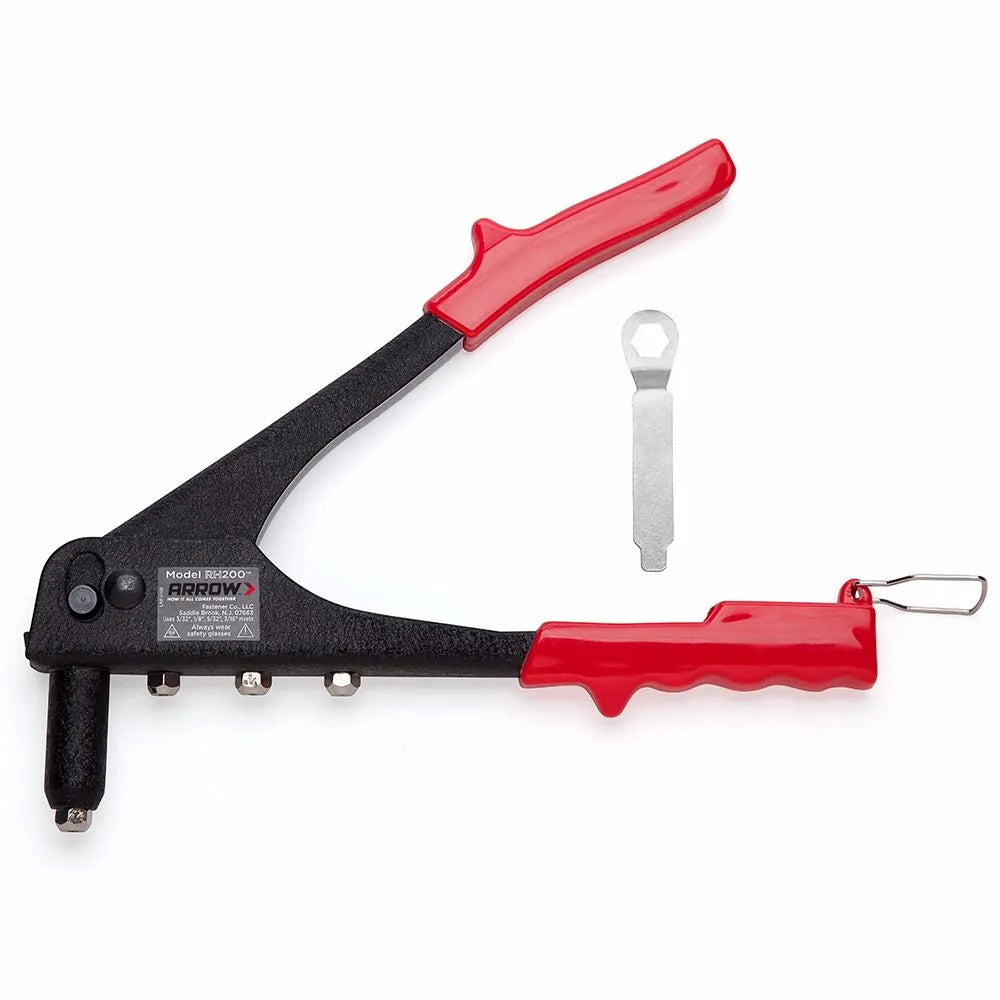Remachadora 3 tomas h/duty c/llave (rh200s) - ARROW
