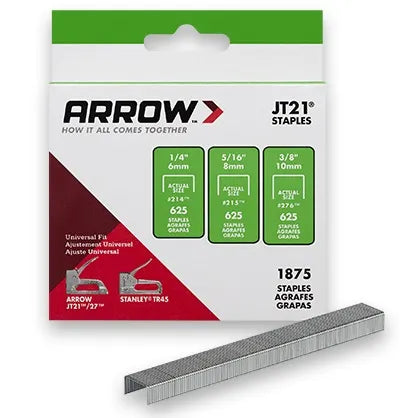 Grapas 1/4 para jt21 (214) - ARROW