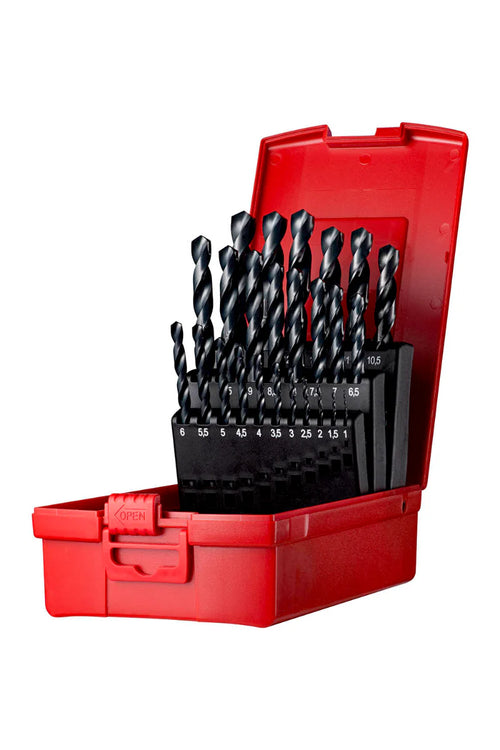 Juego de brocas a/r de 1 - 13mm. 25 piezas (a190204) - DORMER