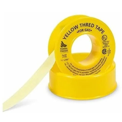 Teflon 1/2x 7 mt amarillo p/gas (gty1/2x7) - CHINA