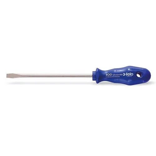 Destornill.plano 5.5x125mm m/azul (90055410) - FELO