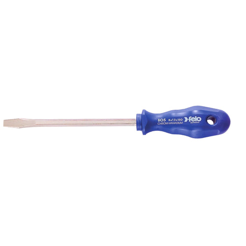 Destornill.plano 8.0x150mm hexag. m/azul (80580590 (80580590) - FELO