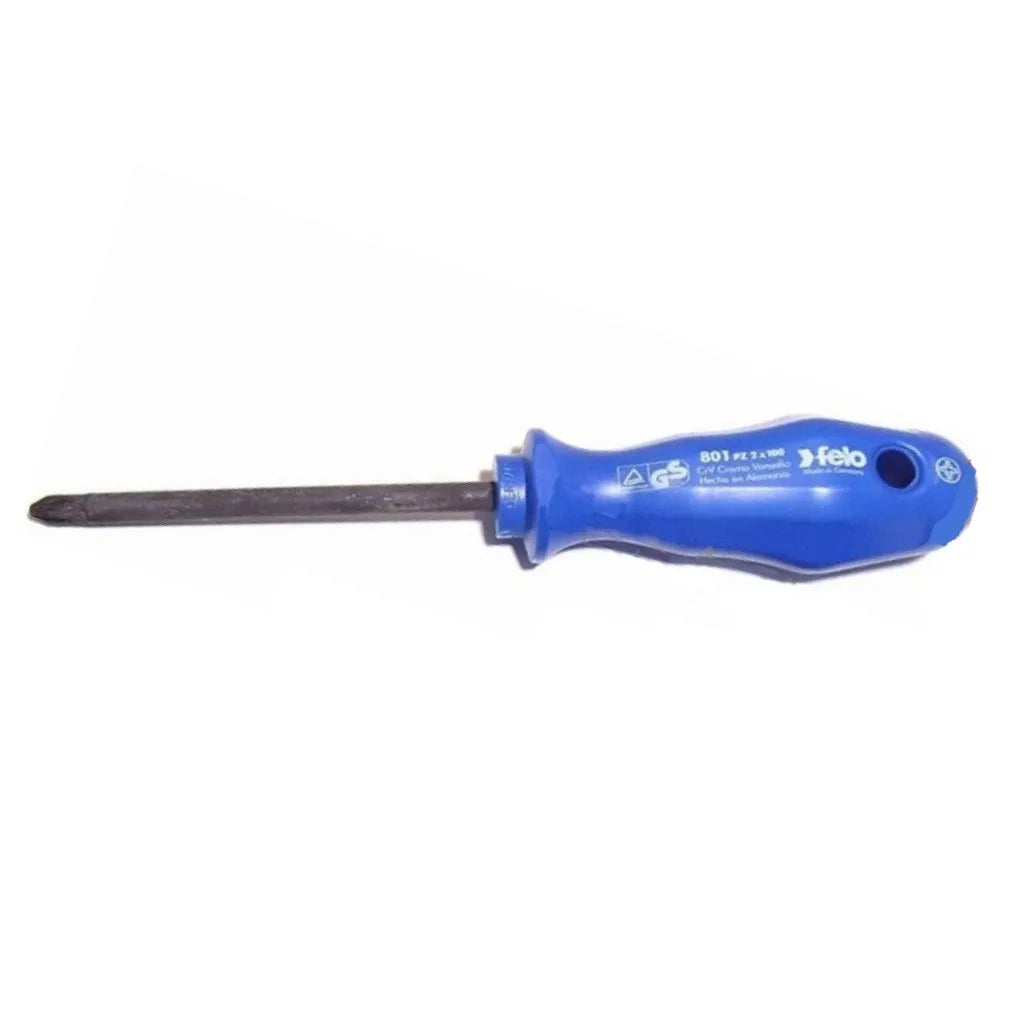Destornill.cruz pz2 6.0x100mm m/azul (90120310) - FELO
