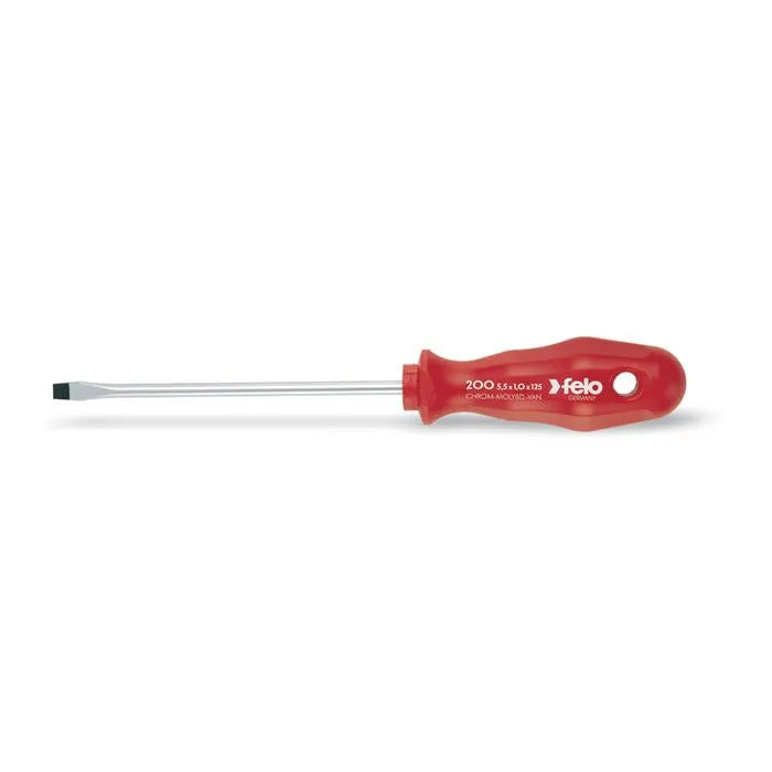 Destornill.plano 4.0x100mm m/rojo (20004390) - FELO