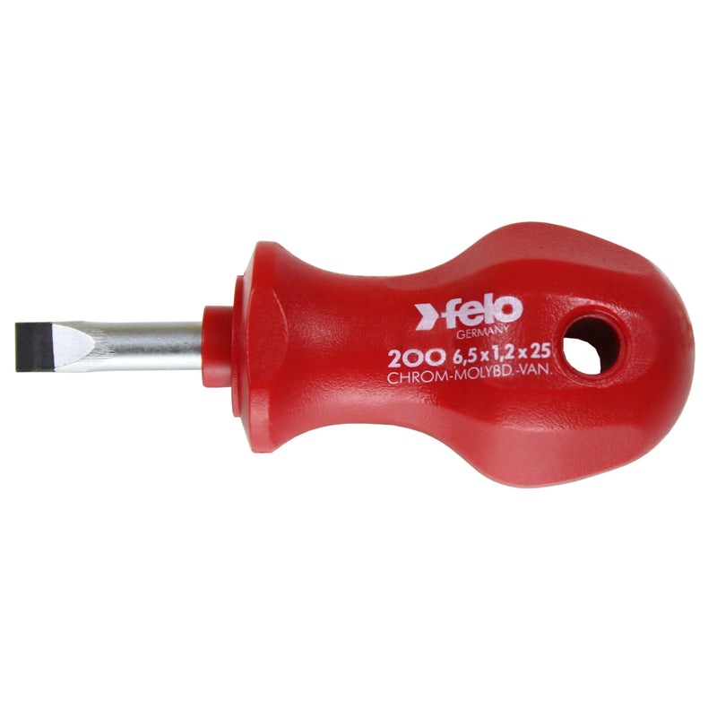 Destornill.plano6.5x25mm m/rojo (20065090) - FELO
