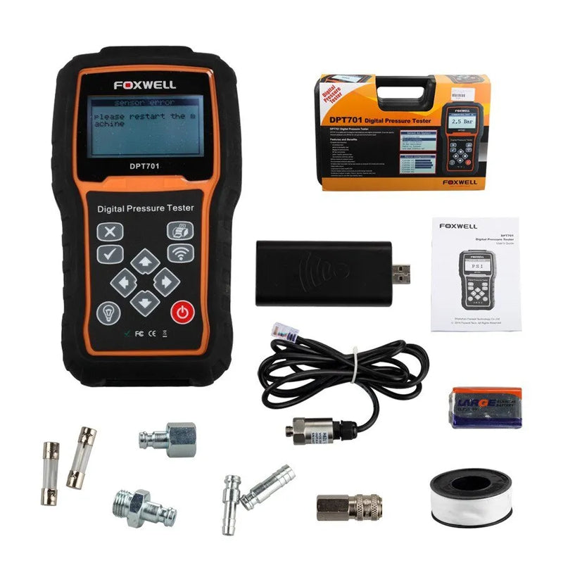 Compresimetro motor gasolina/diesel digit (dpt701) - FOXWELL