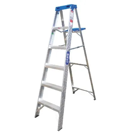 Escalera tijera alum. 1.83 mth.duty azul (10552907) - INCO