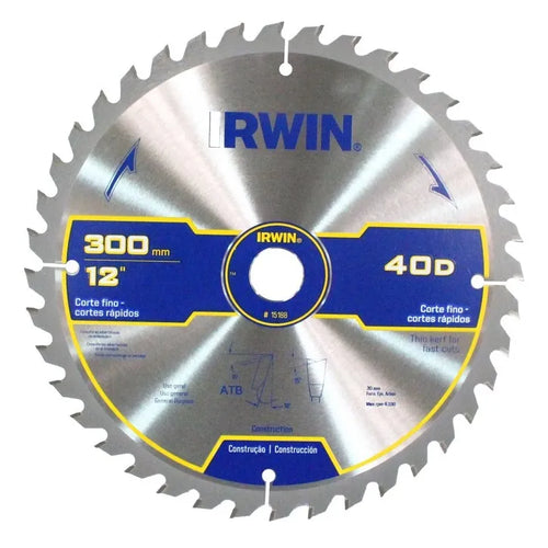Disco s.circular 12 40 dtes. widia (15188) - IRWIN