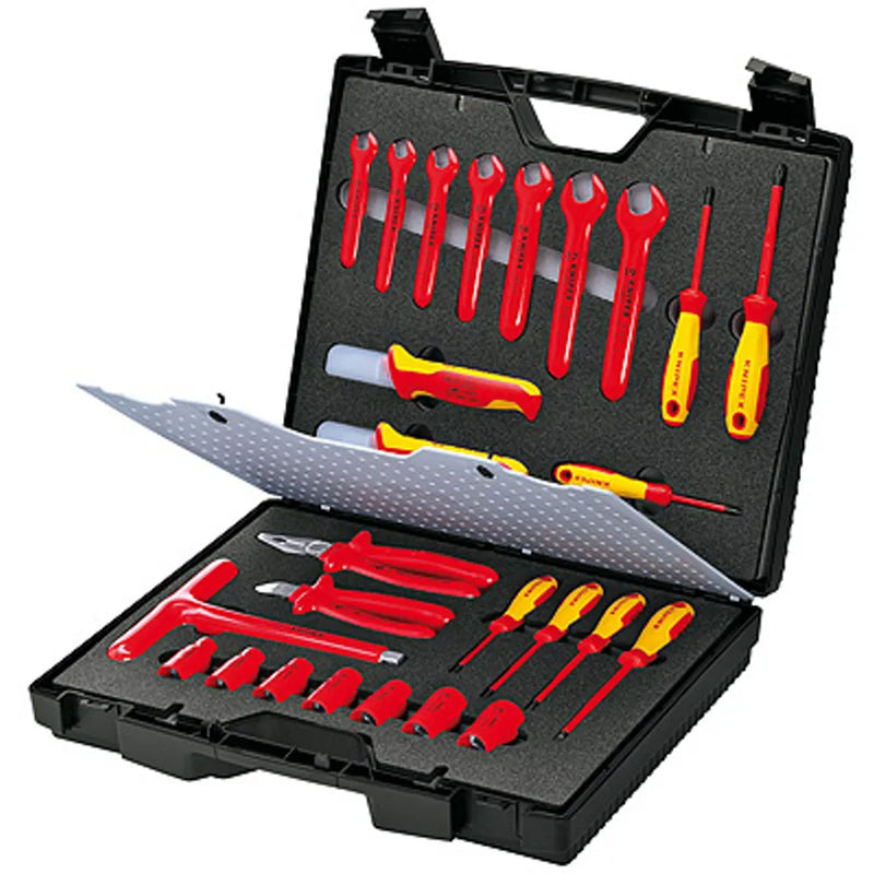 Maleta Porta Herramientas 26 piezas 1000v (989912) - KNIPEX