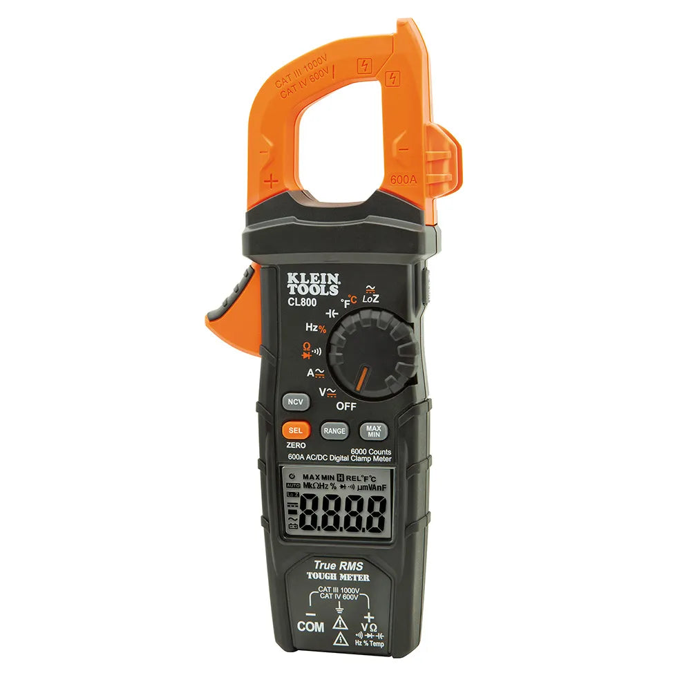 Amperimetro de tenaza 600a ac/dc (cl800) - KLEIN TOOLS