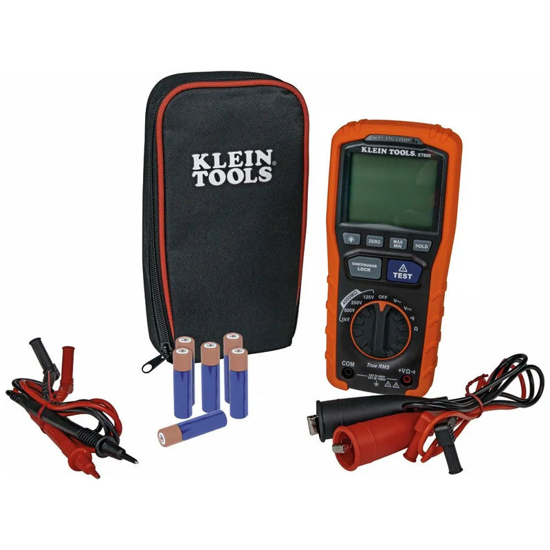 Medidor aislacion megohmetro 1000 kva (et-600) - KLEIN TOOLS