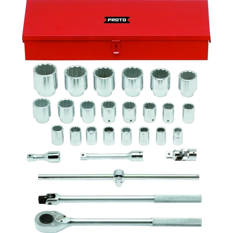 Jgo. dados 3/4 21-60 mm. 28 pzas (j55202a) - PROTO