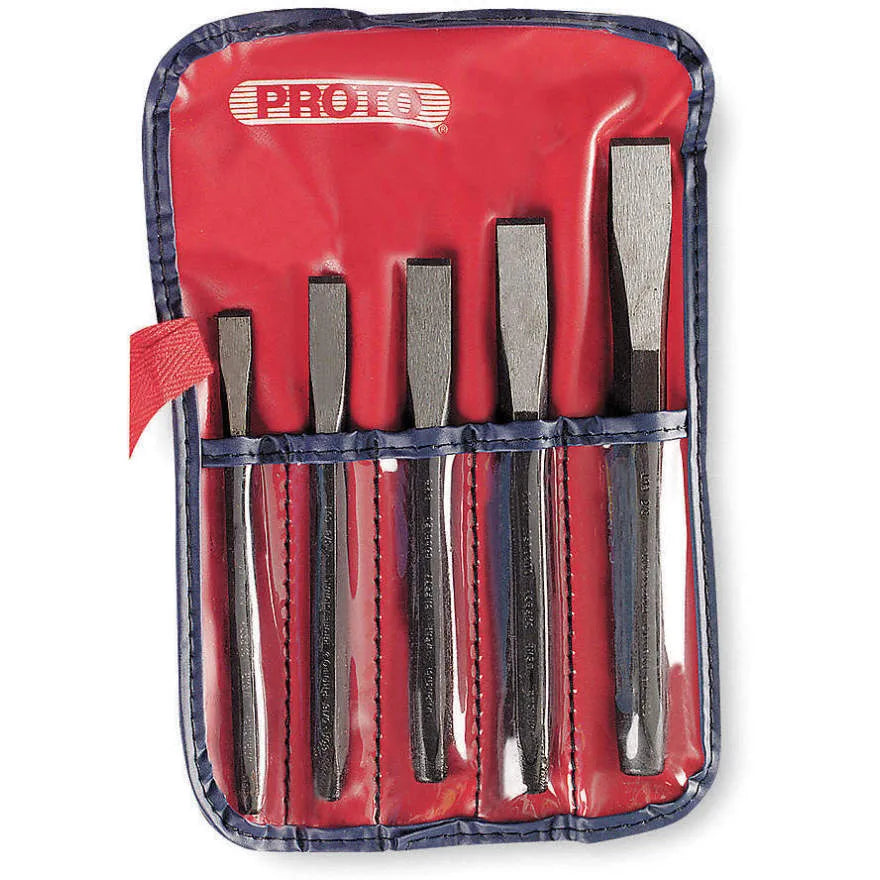Jgo. de cinceles de 5 pzas h.duty (j86c) - PROTO