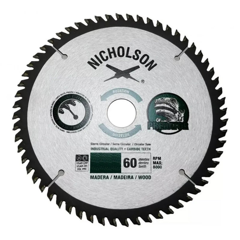 Disco s.circular 12 60 dtes. predator (80811) - NICHOLSON