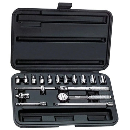 Jgo. dados 1/4 5/32-1/2 17 pzas. (86-118) - STANLEY