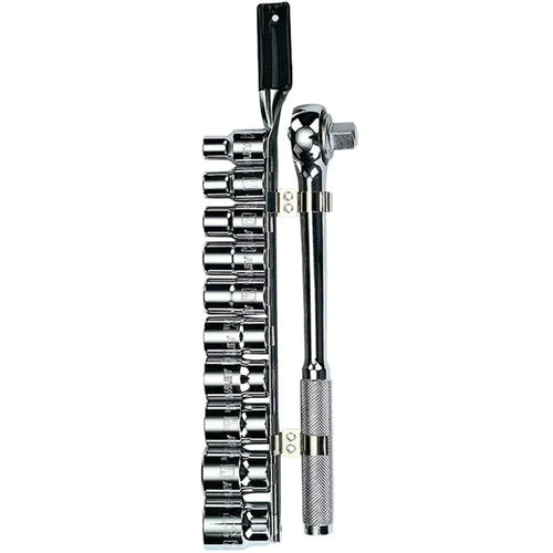 Jgo. dados 1/2 10-19 mm. 11 pzas. (86-734) - STANLEY