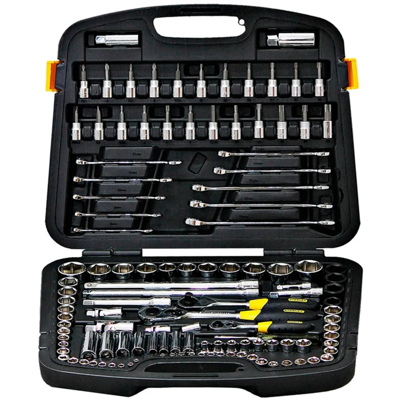 Jgo. mecanico 120 pzs. 1/4-3/8-1/2 (91-931) - STANLEY