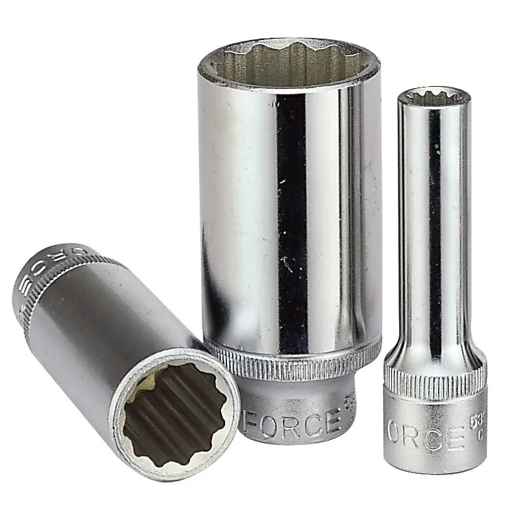 Dado 1/2 de 11 mm. polig. largo (5497711) - FORCE