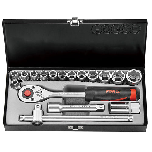 Jgo. dados 1/2 8-26 mm. (4173-9) - FORCE