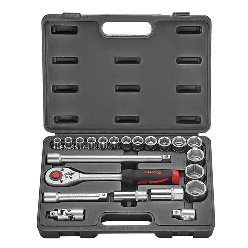 Jgo. dados 1/2 10-32 mm. (4223-7) - FORCE