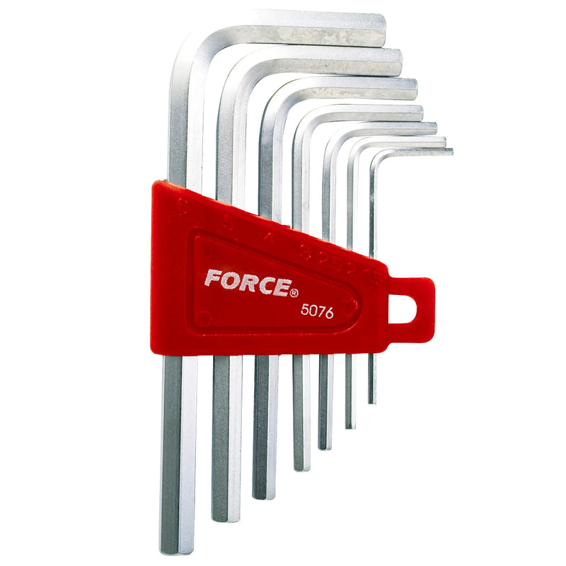 Jgo. llaves allen 1/16-1/4 7 pzas. (5076s) - FORCE