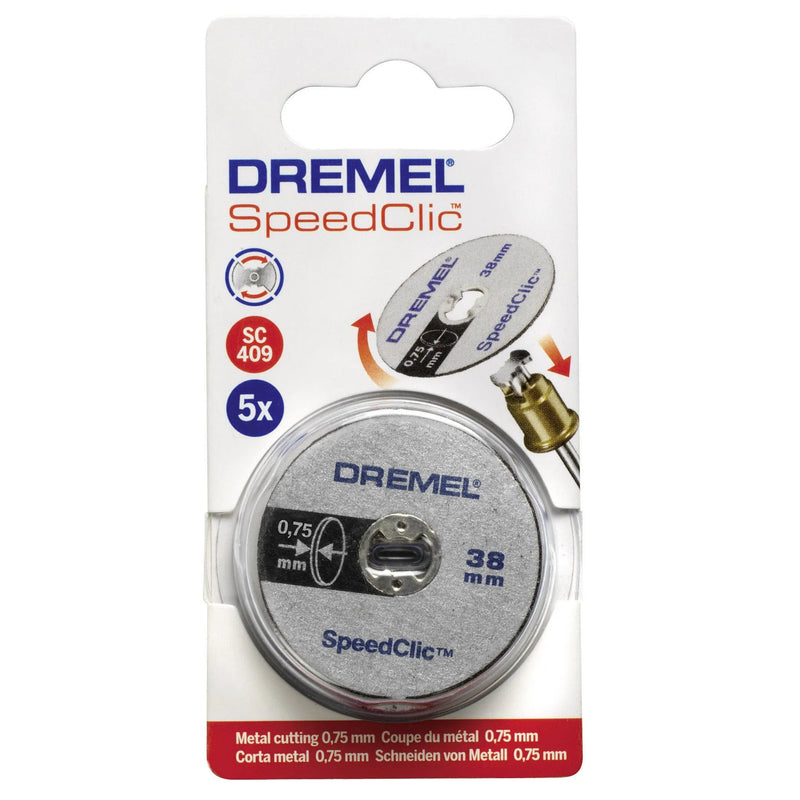 Kit 5 discos de corte speedclic (sc-409) - DREMEL