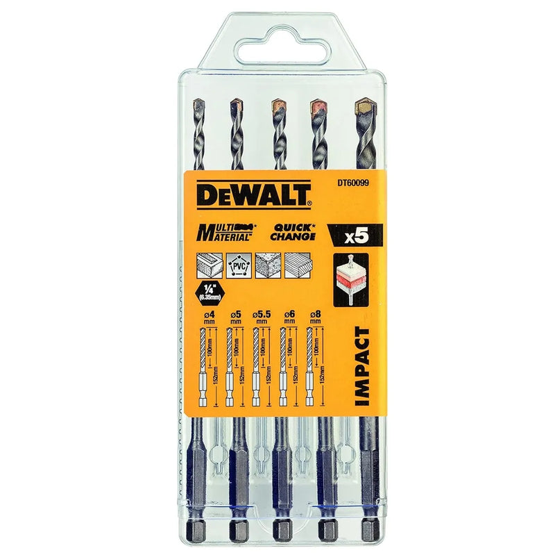 Jgo de brocas 5 pz (dt60099-qz) - DEWALT