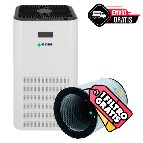 PURIFICADOR DE AIRE CON FILTRO HEPA Y REPUESTO