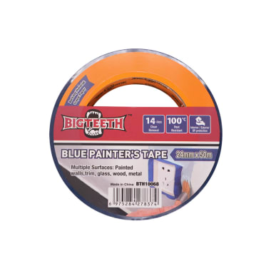 Cinta de Enmascarar Azul 24mm x 50mt Bigteeth