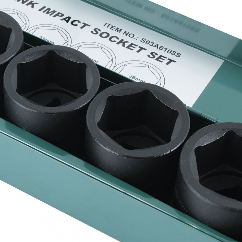 CAJA de DADOS de IMPACTO 3/4" 8 piezas S03A6108
