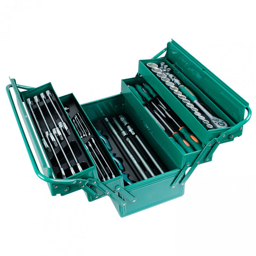 CAJA de HERRAMIENTAS ABATIBLE 62 piezas C-3DH262