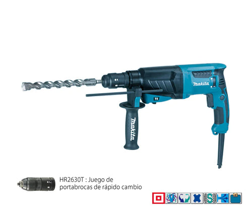 Martillo rotativo 24 mm. sdsplus (hr2610t/hr2630t (hr2610t) - MAKITA