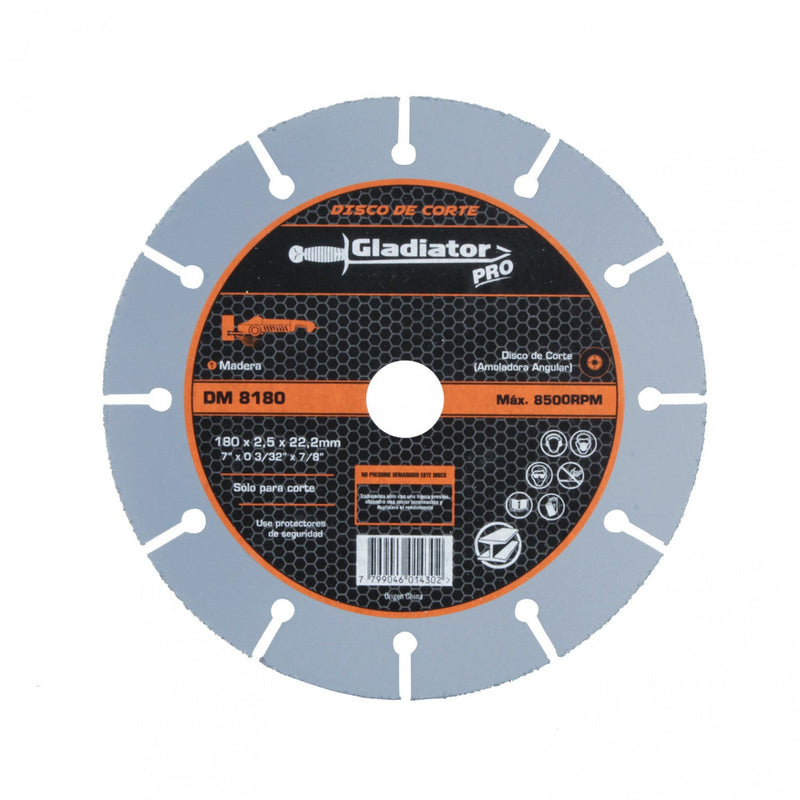 DISCO CORTE MADERA 7" DM 8180