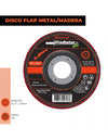 DISCO FLAP 4 1/2" ACERO y MADERA GR100 DFA 811510