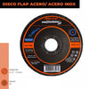 DISCO FLAP 4 1/2" METAL / ACERO INOX GR60 811560