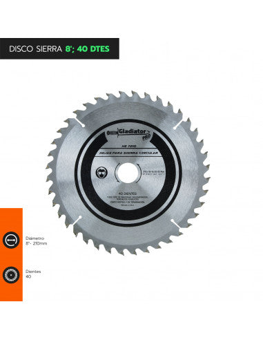 DISCO SIERRA 8" 40 DTES HS 7210