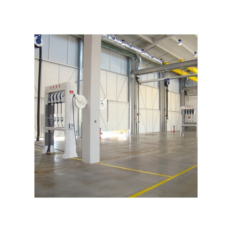 ENROLLADOR MANGUERA 1/4" Abierto 10m Grasa 501300