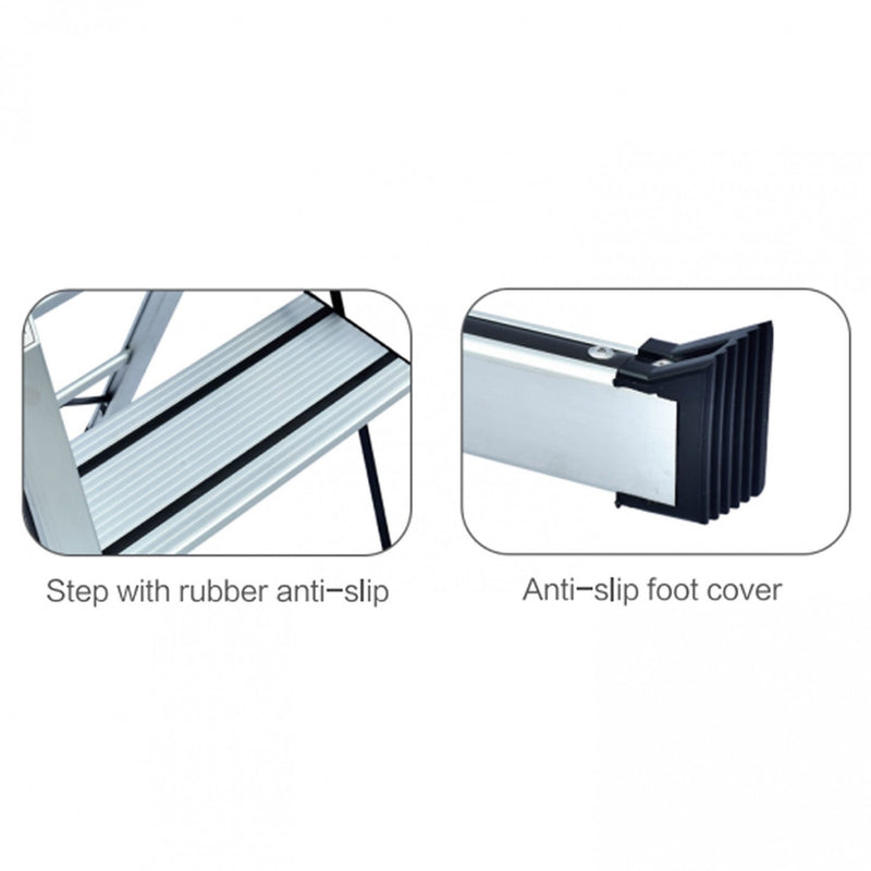 ESCALA DOMESTICA DE ALUMINIO 2 PELDAÑOS