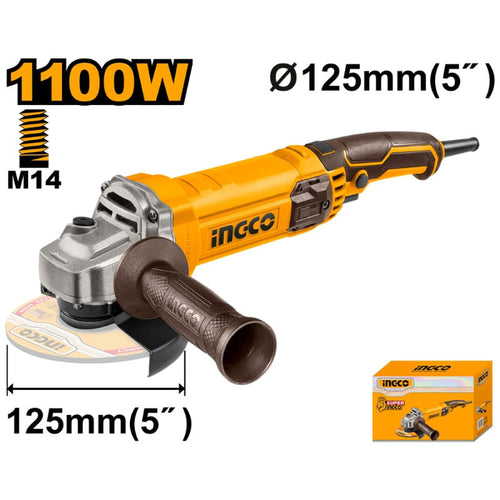 ESMERIL ANGULAR INGCO 4.1/2"" 220-240V 1100W #AG110038