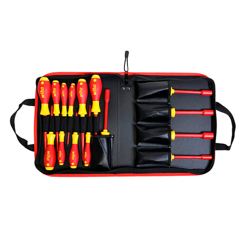 ESTUCHE ATORNILLADOR AISLADO: 6 PLANOS. 4 CRUZ Y 5 DADOS