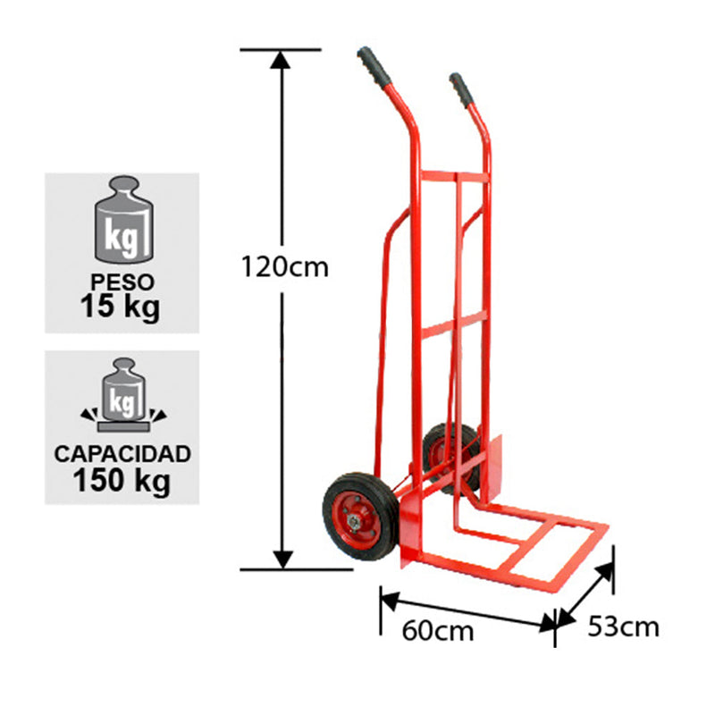 YEGUA ACERO MEDIO 150 KG.