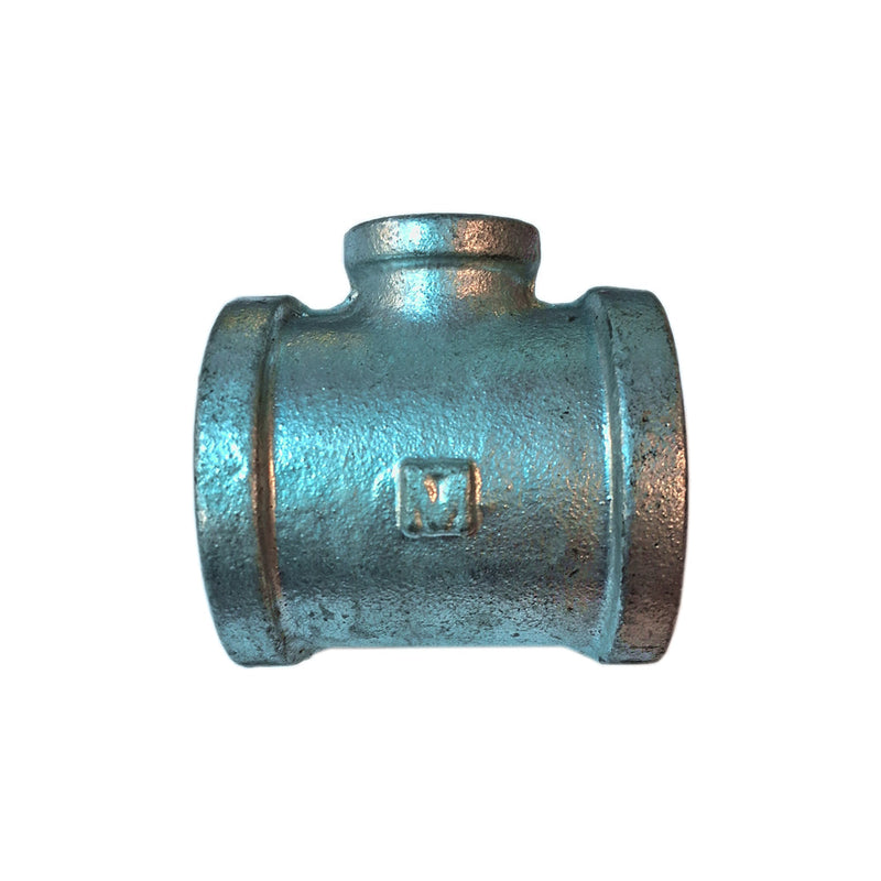 TEE GALV- RED 2" X 1/2" (ISO 5922 - 150 LBS) C