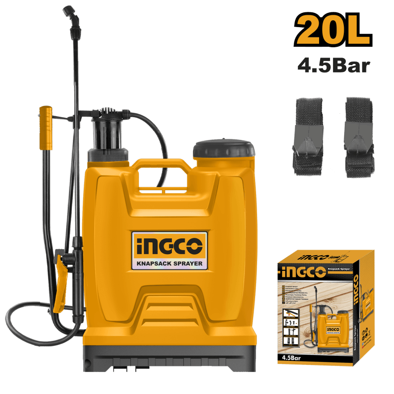 FUMIGADOR 20 LITROS INGCO C/VALVULA SEGURIDAD # HSPP42002