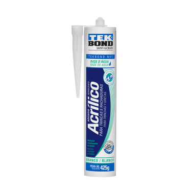 Sellador De Grietas Acrílico Blanco Pintable 425 gr Tekbond