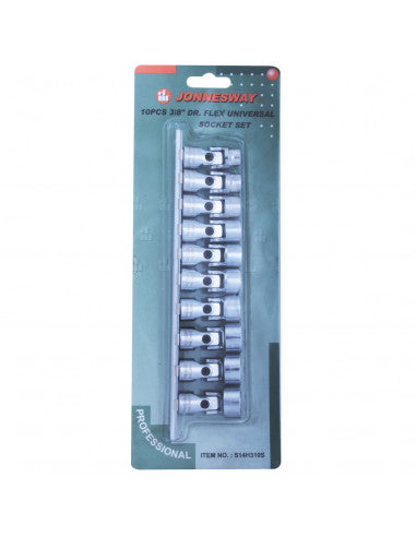 JUEGO CARDANICA - DADOS 3/8" 10-19mm S14H310