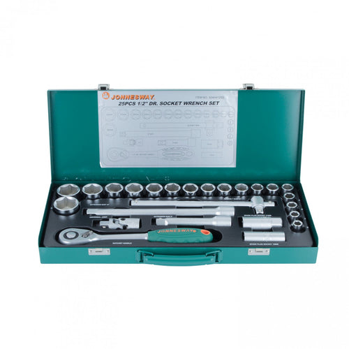 JUEGO de DADOS 1/2" 25 piezas S04H4125S
