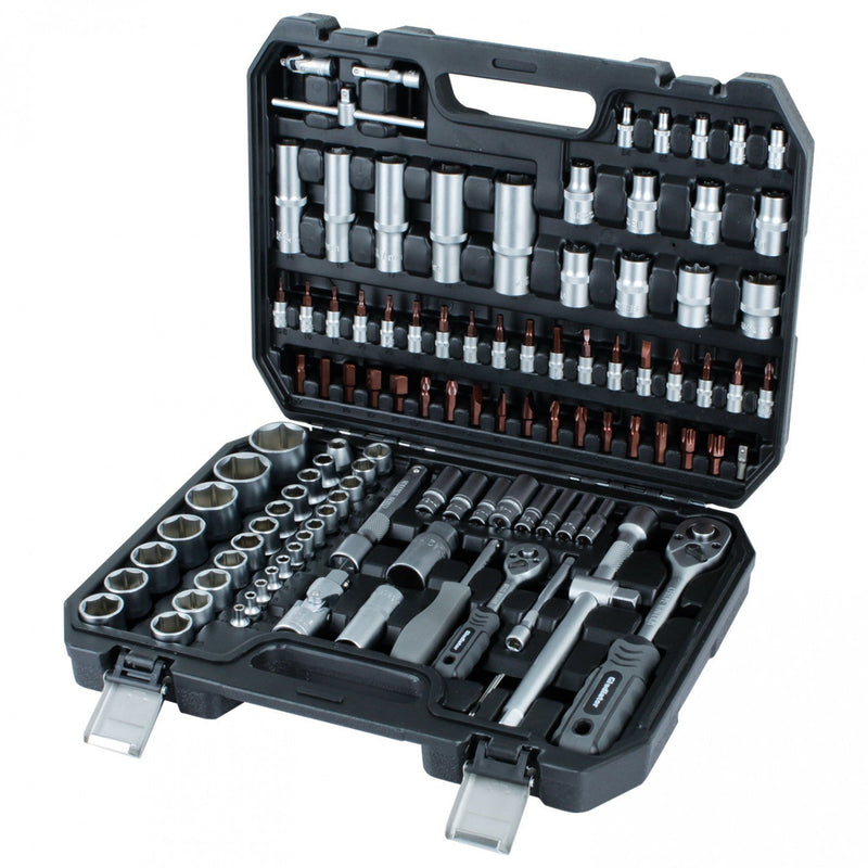 JUEGO de DADOS 1/4" y 1/2" 110 PCS JT 10110